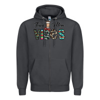 Smoke tired mom vibes Zipper Hoodie - CowhideDigitalArt