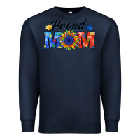 Navy proud mom autism Premium Sweatshirt - BarkalooDesign