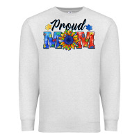Oatmeal Heather proud mom autism Premium Sweatshirt - BarkalooDesign