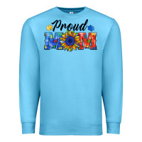 Ocean Blue proud mom autism Premium Sweatshirt - BarkalooDesign