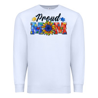 White proud mom autism Premium Sweatshirt - BarkalooDesign