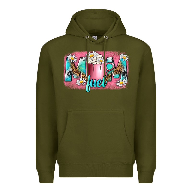 Mom Fuel Premium Hoodie by NancyCooperArtShop | Teevron
