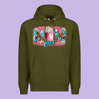Mom Fuel Premium Hoodie Designed By Nancycooperartshop