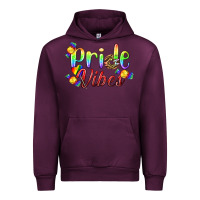 Mauve Wine Pride Vibes LGBTQ Urban Hoodie - BundleAndBundleShop