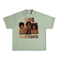 1865 Juneteenth Melanin With Afro Urban Heavy Tee | Teevron