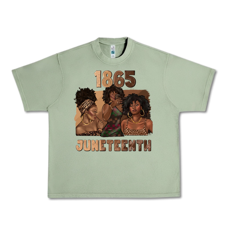 1865 Juneteenth Melanin With Afro Urban Heavy Tee by texasbilliewilder | Teevron