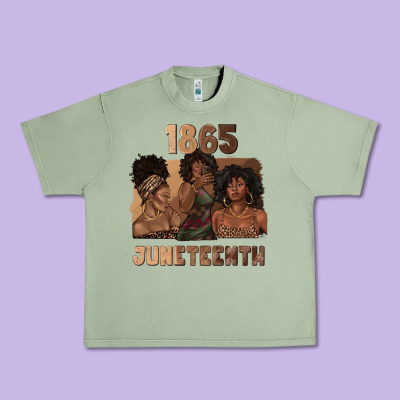 Urban Heavy Tee 1865 juneteenth melanin with afro