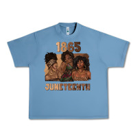 Pebble Blue 1865 juneteenth melanin with afro Urban Heavy Tee - texasbilliewilder