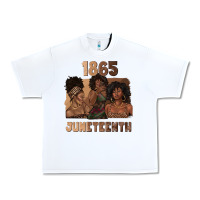 White 1865 juneteenth melanin with afro Urban Heavy Tee - texasbilliewilder