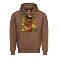 Chestnut little miss juneteenth Zipper Hoodie - HRA Design Shop