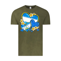 Vintage Olive nicaragua hearts Vintage Tee - texasbilliewilder