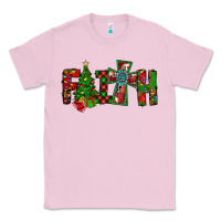 Bubblegum Pink christmas faith with cross Classic Tee - CowhideDigitalArt