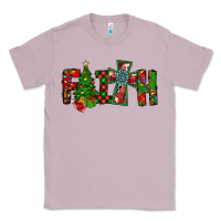 Lilac christmas faith with cross Classic Tee - CowhideDigitalArt