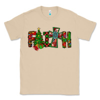 Mushroom christmas faith with cross Classic Tee - CowhideDigitalArt
