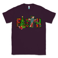 Plum christmas faith with cross Classic Tee - CowhideDigitalArt