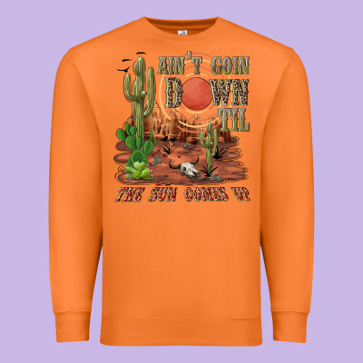 Aintgoin Down Til The Sun Comes Up Desert Premium Sweatshirt Designed By Nancycooperartshop