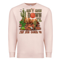 Pale Pink aintgoin down til the sun comes up desert Premium Sweatshirt - NancyCooperArtShop