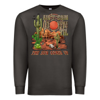 Smoke aintgoin down til the sun comes up desert Premium Sweatshirt - NancyCooperArtShop