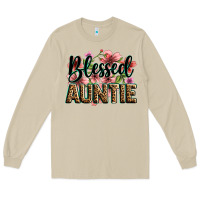 Mushroom flowers blessed auntie Long Sleeve Tee - Zillion Design Studio