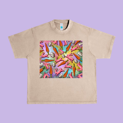 Urban Heavy Tee Easter bunny carrot and quail egg