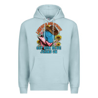 Blue Mist lord have mercy baby got her blue jeans on Premium Hoodie - NancyCooperArtShop