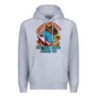 Heather Grey lord have mercy baby got her blue jeans on Premium Hoodie - NancyCooperArtShop