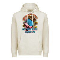 Oatmeal Heather lord have mercy baby got her blue jeans on Premium Hoodie - NancyCooperArtShop