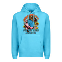 Ocean Blue lord have mercy baby got her blue jeans on Premium Hoodie - NancyCooperArtShop