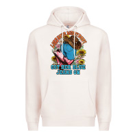 Pale Pink lord have mercy baby got her blue jeans on Premium Hoodie - NancyCooperArtShop