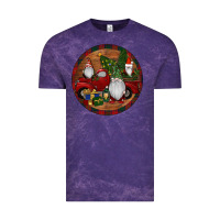 Cloud Purple Gnome Truck Christmas Vintage Tee - RanaPortraitStore