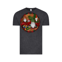 Vintage Black Gnome Truck Christmas Vintage Tee - RanaPortraitStore
