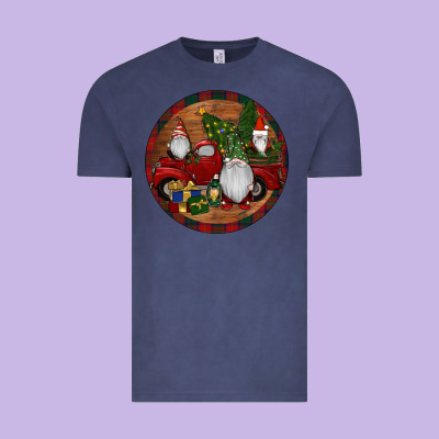 Vintage Tee Gnome Truck Christmas