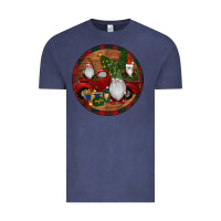 Vintage Denim Gnome Truck Christmas Vintage Tee - RanaPortraitStore