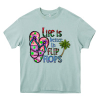Arona life is better İn flip flops Heavy Core Tee - CowhideDigitalArt