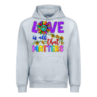 Heather Grey Love İs All That Matters Urban Hoodie - BundleAndBundleShop