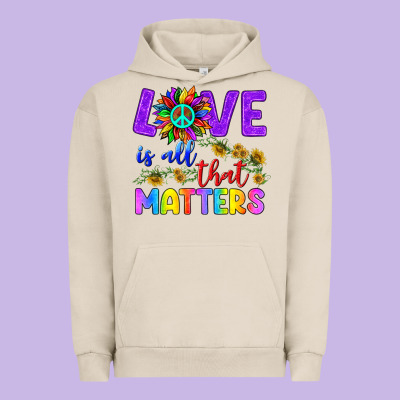 Love İs All That Matters Urban Hoodie Designed By Bundleandbundleshop