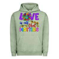 Pigment Oil Green Love İs All That Matters Urban Hoodie - BundleAndBundleShop