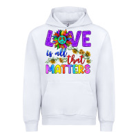 White Love İs All That Matters Urban Hoodie - BundleAndBundleShop