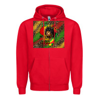 Red free ish since 1865 Zipper Hoodie - HRA Design Shop