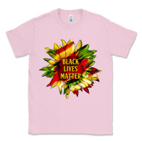 Bubblegum Pink black lives matter sunflower Classic Tee - HRA Design Shop