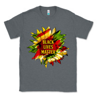 Charcoal Heather black lives matter sunflower Classic Tee - HRA Design Shop