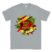Heather Grey black lives matter sunflower Classic Tee - HRA Design Shop