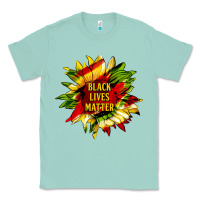Seafoam black lives matter sunflower Classic Tee - HRA Design Shop