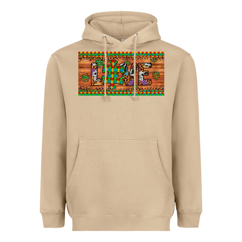 Love Autism Awareness License Plate Heavyweight Hoodie by Artiststas | Teevron