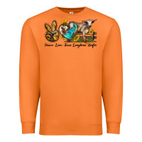 Carrot peace love longhorn heifer Premium Sweatshirt - LillyAllenDesigns