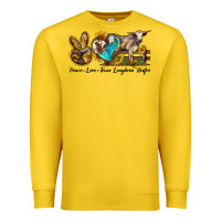 Lemon peace love longhorn heifer Premium Sweatshirt - LillyAllenDesigns