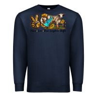 Navy peace love longhorn heifer Premium Sweatshirt - LillyAllenDesigns