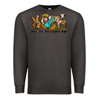 Smoke peace love longhorn heifer Premium Sweatshirt - LillyAllenDesigns