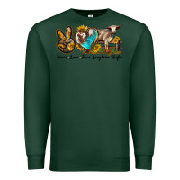 Sports Green peace love longhorn heifer Premium Sweatshirt - LillyAllenDesigns