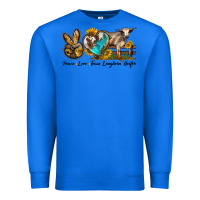 True Royal peace love longhorn heifer Premium Sweatshirt - LillyAllenDesigns